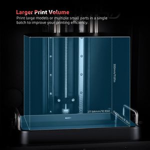 Impresora 3D de Resina ELEGOO Jupiter con Pantalla LCD Mono 6K de 12.8 Pulgadas, Mayor Volumen de Impresión 277.848 * 156.264 * 300 mm para Impresión 3D - Product Image 3