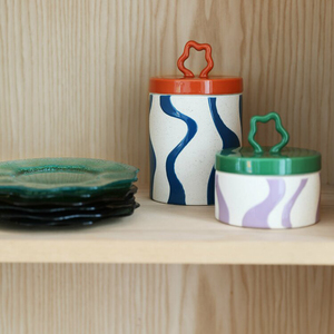 Đồ Dùng Nhà Bếp Trang Trí Nhà Sáng Tạo Phong Cách Bắc Âu Hộp Đựng Thực Phẩm Hộp Đựng Kẹo Bánh Quy Bằng Gốm Có Nắp - Product Image 5