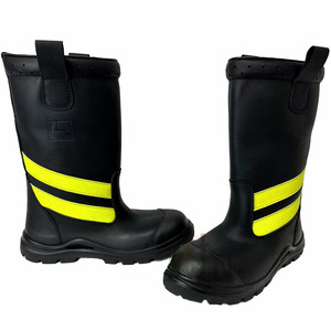Botas de Bombero Resistentes al Fuego, Impermeables, de Goma, con Certificación <span class=keywords><strong>EC</strong></span>/med/<span class=keywords><strong>CE</strong></span> para Operaciones de Rescate y Seguridad contra Incendios - Product Image 4