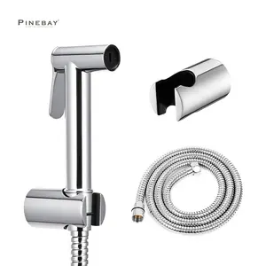 Pinebay tốt bán không có điện xách tay Bidet phun nước kiểm soát áp lực nhà vệ sinh shattaf SUS304 người phụ nữ cầm tay shattaf Bộ