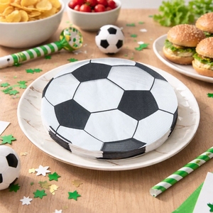 Serviettes en forme <span class=keywords><strong>de</strong></span> ballon <span class=keywords><strong>de</strong></span> football jetables, serviettes à thème <span class=keywords><strong>de</strong></span> football pour les fêtes sportives, fournitures pour les anniversaires sportifs, décorations pour les jours <span class=keywords><strong>de</strong></span> match - Product Image 3