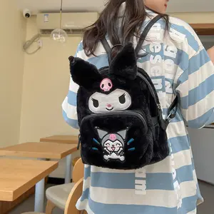 Botu – sac à dos en peluche de la série Sanrio, grand sac d'école en peluche avec dessin animé Kitty Kuromi, cadeau de papeterie pour étudiant