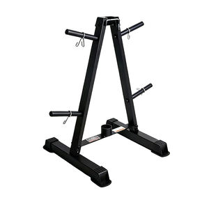 Support pour plaques de poids de fitness, 7 broches, 50 mm, supports et étagères de rangement pour plaques, équipement de gym, acier en forme de A pour poids olympiques - Product Image 1