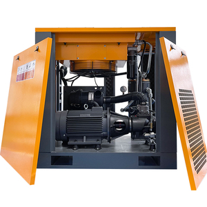 Estructura compacta Trabajo continuo 55kw 75kw Flujo 7,8-9,6 Compresor de <span class=keywords><strong>aire</strong></span> de tornillo rotativo sin aceite - Product Image 6