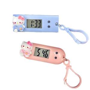 إنز نمط لطيف القط الكرتون ساعة إلكترونية صغيرة محمولة دراسة سطح المكتب حزمة عالية القيمة شنقا لطاولة الصف - Product Image 5