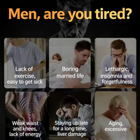 Capsules énergétiques pour hommes de haute qualité, marque privée OEM, avec soulagement de la fatigue et stimulation de la vitalité