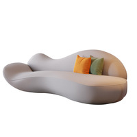 Sofá de Diseño Irregular Moderno y Minimalista, Nuevo Sofá Creativo para Apartamentos Pequeños, Sala de Estar, Salón de Belleza, Recepción, Descanso
