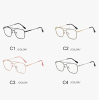 Lunettes d'Ordinateur Carrées avec Monture, Verres Photochromiques Anti-Lumière Bleue à Transition UV et à Changement de Couleur