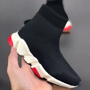 รองเท้าผ้าใบแบบสวมทรงสูงปี 2026 รุ่นใหม่ ทอแบบ Fly Knit ยืดหยุ่น กันลื่น พื้นหนา สำหรับผู้ชาย สไตล์ลำลอง - Product Image 2