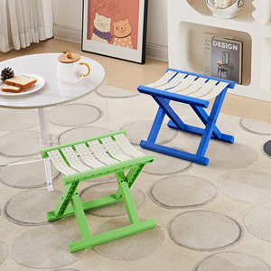 Colorful <b>Plastic</b> Folding <b>Stool</b> Multiple Colors Foldable Home Outdoor Use - Product Image 2