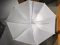 Parapluie de studio photo professionnel pour intérieur, 33 pouces, pliable, translucide, blanc doux, réflecteur, boîte à lumière parapluie