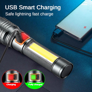Lampu sorot portabel dapat diisi daya ulang tahan air senter Tazer LED COB senter jarak jauh senter & senter - Product Image 3
