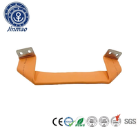 Barre omnibus en cuivre flexible laminée sur mesure, isolée, pour pack de batteries de véhicules électriques, connexion électrique de véhicules à énergie nouvelle