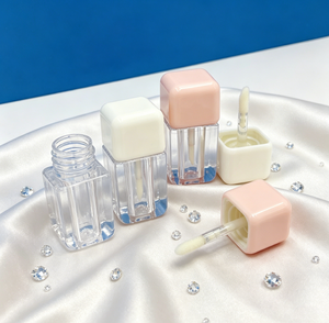 Petit tube carré transparent moulé par <span class=keywords><strong>injection</strong></span> pour brillant à lèvres, tube vide pour <span class=keywords><strong>gloss</strong></span> 4ml, flacon pour fard à paupières liquide, tubes vides pour brillant à lèvres - Product Image 1