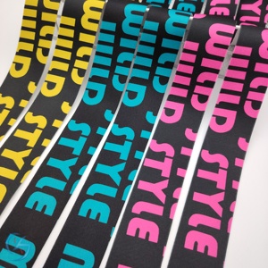 ยางยืดแบบกว้างเนื้อนุ่มสำหรับงานขายส่ง พิมพ์โลโก้ตามสั่ง ผลิตจากโพลีเอสเตอร์/ไนลอน ปลอดภัยต่อสิ่งแวดล้อม สำหรับงานตัดเย็บเสื้อผ้า - Product Image 2