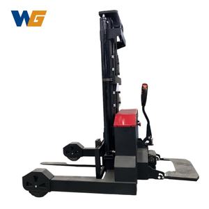 वांगोंग इलेक्ट्रिक स्टेकर 1500 किलोग्राम 1200 किलोग्राम उठाने की ऊंचाई 3 मीटर स्ट्रैडल पैरों को समायोज्य फोर्कलिफ्ट - Product Image 3