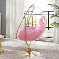 Mobilier de patio moderne et populaire, chaise à bulles, œuf d'or, chaise suspendue, balançoires de patio