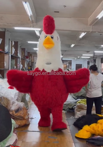 Costume de cosplay, mascotte de fête, robe de coq, costumes gonflables de 2 m et 2,6 m, poulets de combat - Product Image 4