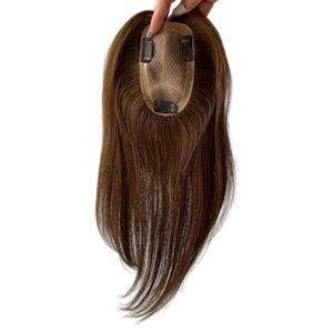 Women Human Hair Topper 3x5 Silk Base Straight Center Design <b>Toupee</b> - Product Image 4