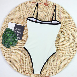 Maillot <span class=keywords><strong>de</strong></span> <span class=keywords><strong>bain</strong></span> monokini color block patchwork à col licou, style carnaval, pour la plage, vente en gros et personnalisation - Product Image 5