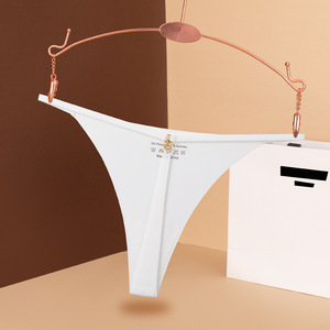 Ropa interior sexy sin costuras de seda helada de cintura baja transpirable para mujer - Product Image 4
