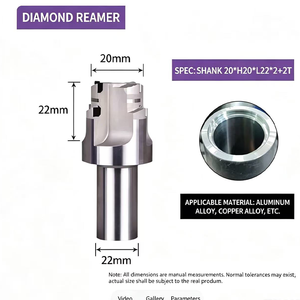 Fraise diamantée PCD pour chanfreinage, finition miroir, haute brillance, pour pièces automobiles en graphite, aluminium, OEM, HRC 65 45 Helix - Product Image 6