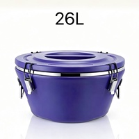 Seau isotherme commercial en mousse PU, en acier inoxydable, pour aliments chauds et froids, pot chauffant, fournitures HORECA pour hôtels, restaurants, complexes hôteliers