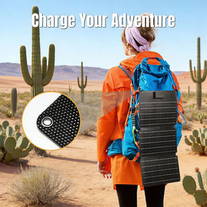 Panel Solar Flexible ALECTER de 21W, Nuevo, Directo de Fábrica, Monocristalino, 22% de Eficiencia, Negro, Portátil, para Camping, RV, Respaldo, con Certificación CE - Product Image 2