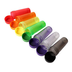 Pot cosmétique rond transparent en plastique avec couvercle à vis, flacon à ouverture facile pour produits cosmétiques, vente en gros - Product Image 6