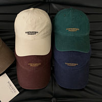 Casquette de baseball ajustable unisexe en coton, personnalisable avec logo brodé, tendance et colorée, pour le sport, vente en gros
