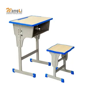 School Furniture Suppliers Student Desk Primary School Table and Chairs Set Single Wooden Desk and Chair