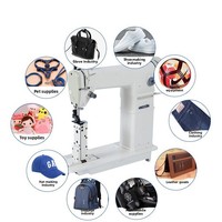Machine à coudre industrielle 810 à tête ronde, point noué, pied entraîneur, point de surjet 10-13mm, pour cuir et chaussures