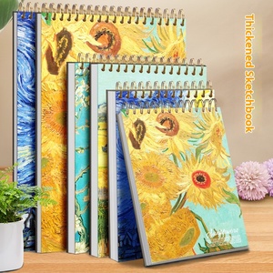 Van Gogh phong cách <span class=keywords><strong>A4</strong></span> xoắn ốc ràng buộc bút chì phác thảo 8K sinh viên nghệ thuật Chuyên Nghiệp Mẫu giáo vẽ giấy Nhân Dân tệ hao - Product Image 1