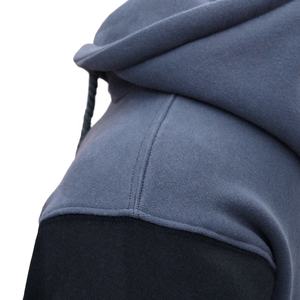 Sweat à capuche patchwork personnalisé pour hommes ensemble de jogging surdimensionné XL Streetwear décontracté sport survêtement coupe ample pour la salle de sport couleur hiver - Product Image 4