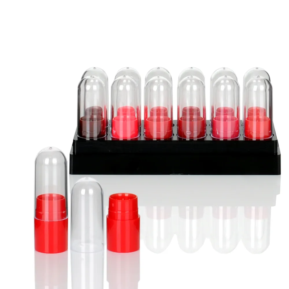 Leeres Mini-Kapsel-Lippenstift-Satzröhre kosmetische Verpackung für Test