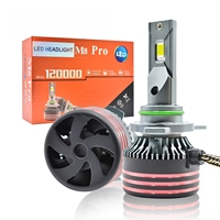 Ampoules de phare LED mini haute puissance M8PRO H1/H7/H4/9008 130W 12V 13000LM 6500K en aluminium Plug & Play IP68 Nouvelle compatibilité universelle