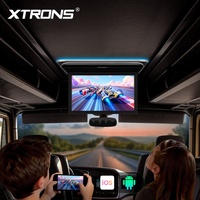 Monitor de Coche Android Plegable XTRONS de 17.3 Pulgadas con Sonido Superior, Entrada AV Dual HD, Reproducción de Video 4K, 2+32 GB, Pantalla IPS de 1920x1080P