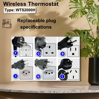 Termostato Programable Multiperiodo con Ajuste de Temperatura Segmentado Flexible para Mañana, Mediodía y Noche, Ecológico