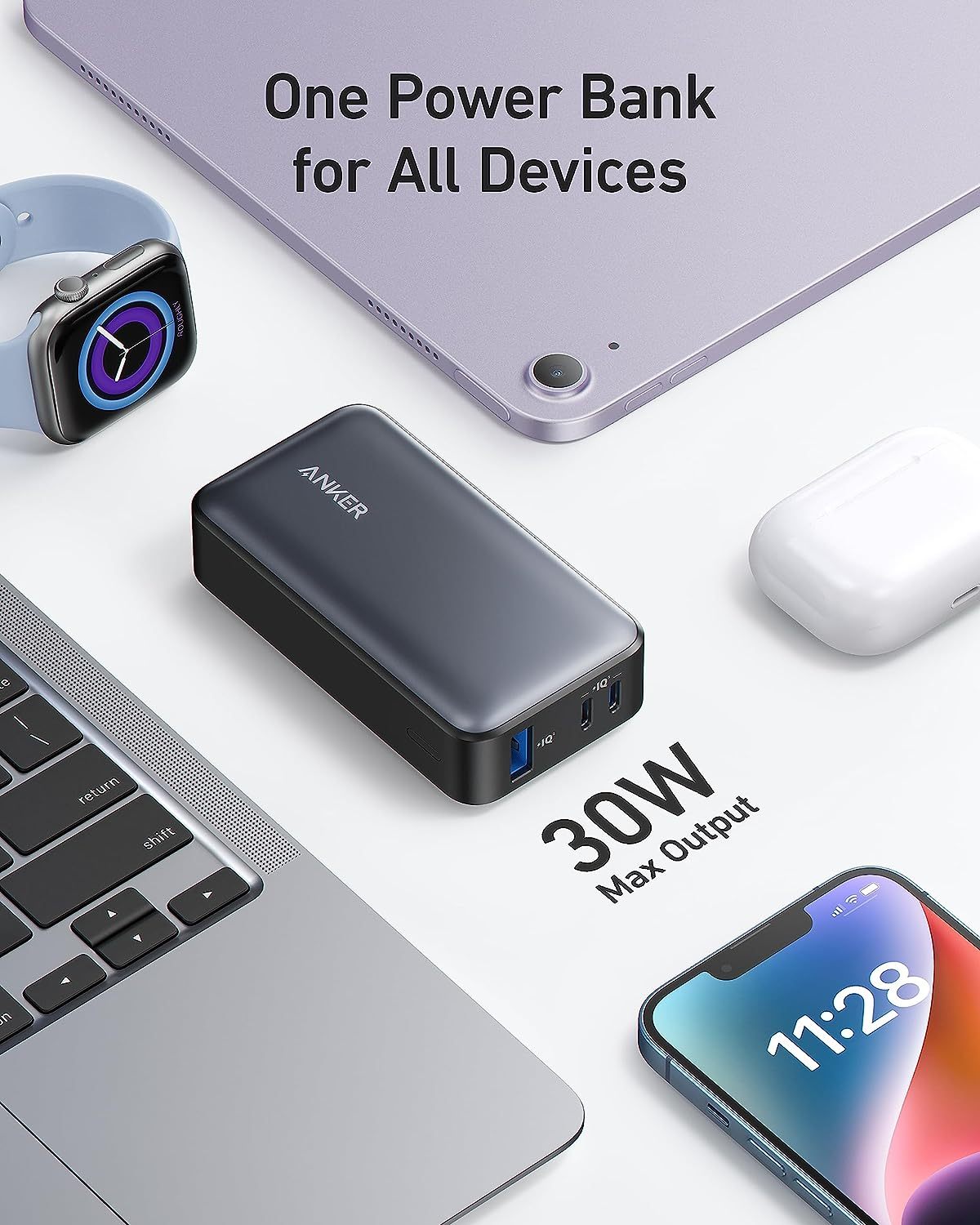 Anker 533 Power Bank 30W 充電器セット Anker 533 Power Bank 30W 充電器セット Anker 533 Power Bank Power