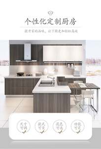 SANTOPOVA Cuisine moderne de luxe, armoires de cuisine fournies par l'usine, ensemble modulaire en PVC blanc, assemblage à domicile, design en bois HDF - Product Image 2