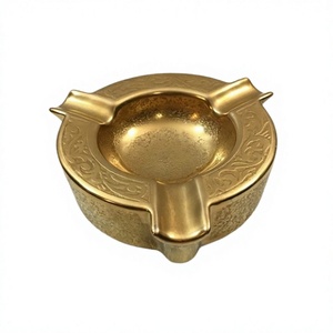 Cendrier en laiton au design admirable, qualité supérieure, taille et forme personnalisées, plateau à tabac pour fournisseur en gros - Product Image 1