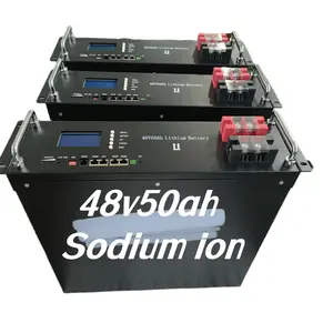 48 v50ah सोडियम आयन बैटरी लिथियम बैटरी 48v टिकाऊ लिथियम आयन रिचार्जेबल सौर बैटरी