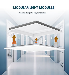Panel de Luz LED Industrial de Aluminio 2x2 2x4, IP65, Alto CRI, Higiénico, Lavable con Manguera, Fácil Instalación - Product Image 5