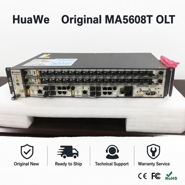 Original Huawe SmartAX 8 Puerto 16 Port GE/10 GPON AC/DC MA5608T OLT