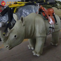 Jouet robot électrique animatronique réaliste de haute qualité avec pièces de monnaie, marche zèbre animal ride prix pour parc d'attractions