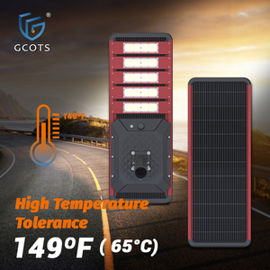 GCOTS Lampadaires solaires tout-en-un pour extérieur, haute luminosité, avec détecteur de mouvement, 40W 60W 80W 100W, étanches IP66 SL-AIO -XC Solar S - Product Image 3