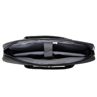 Sac à Bandoulière pour Ordinateur Portable ou Tablette de 15.6 Pouces, Sac à Main d'Affaires Décontracté ou Scolaire, Noir, Porte-Documents pour Hommes