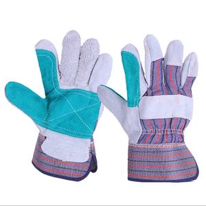 Guantes de seguridad de construcción de cuero de protección personalizada profesional de alta calidad Sanjian guantes de soldadura de 10 pulgadas para soldadores - Product Image 5