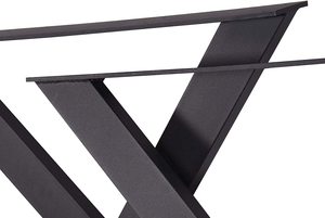 Pieds de table en forme de T, pieds de meubles industriels pour support de table à manger - Product Image 2