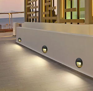 丸型LED階段ライト3W AC220V/110Vステップライト屋外屋内防水ファッション埋め込み式ランプウォールガーデンライト - Product Image 4